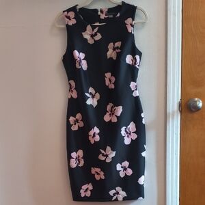 Tommy Hilfiger Sleeveless Floral Bodycon Midi Dress Size 4